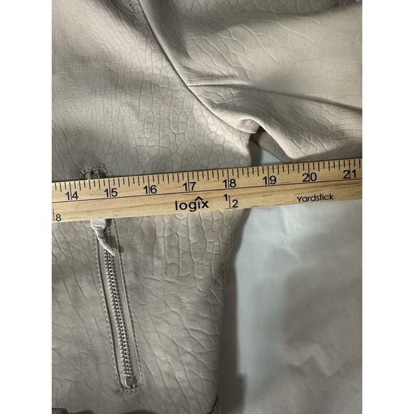 LA Coalition Vegan Leather Biker Style Jacket size S New With Tags - Picture 14 of 16